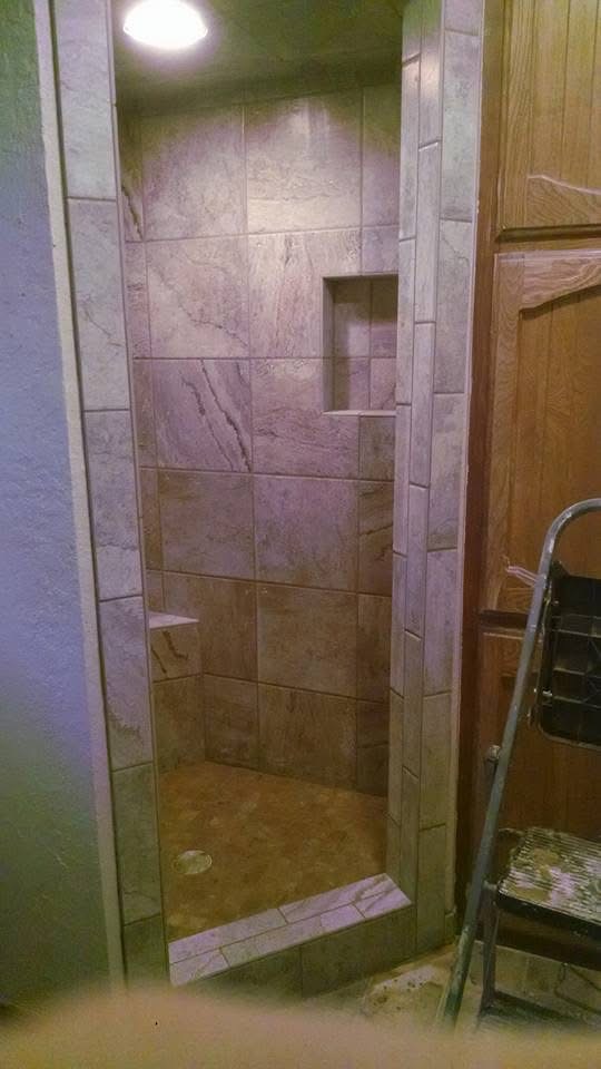 Custom tile shower installation by Parsons Stone and Tile